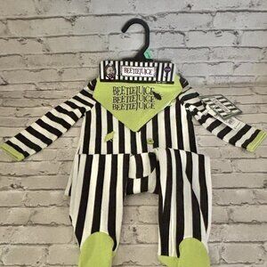 Beetlejuice Newborn Unisex 2 Piece Set Size 6/9 Mo NWT